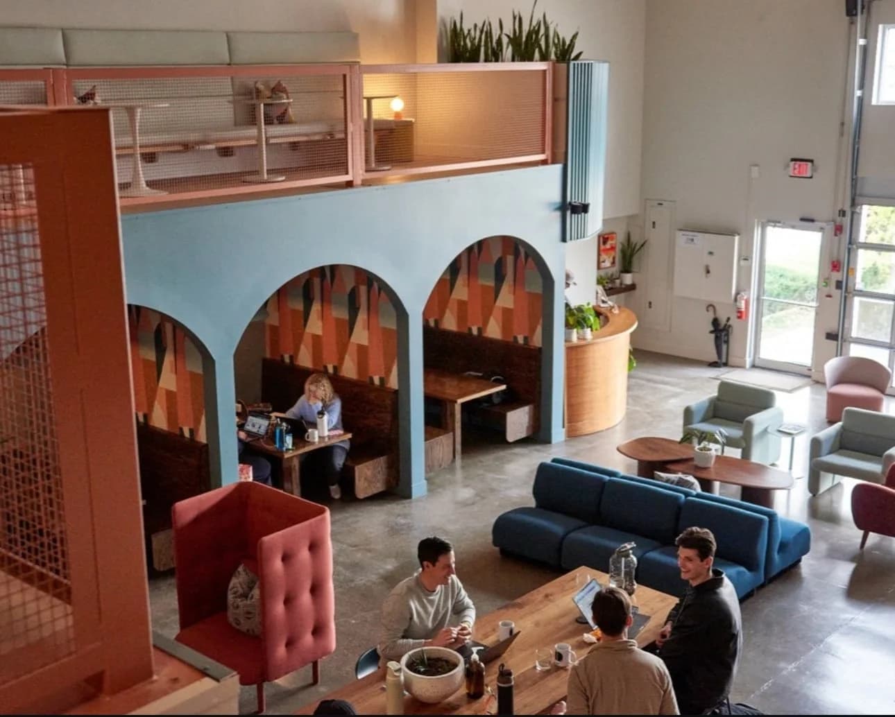 Coworking floor and lounge at Story Louisville