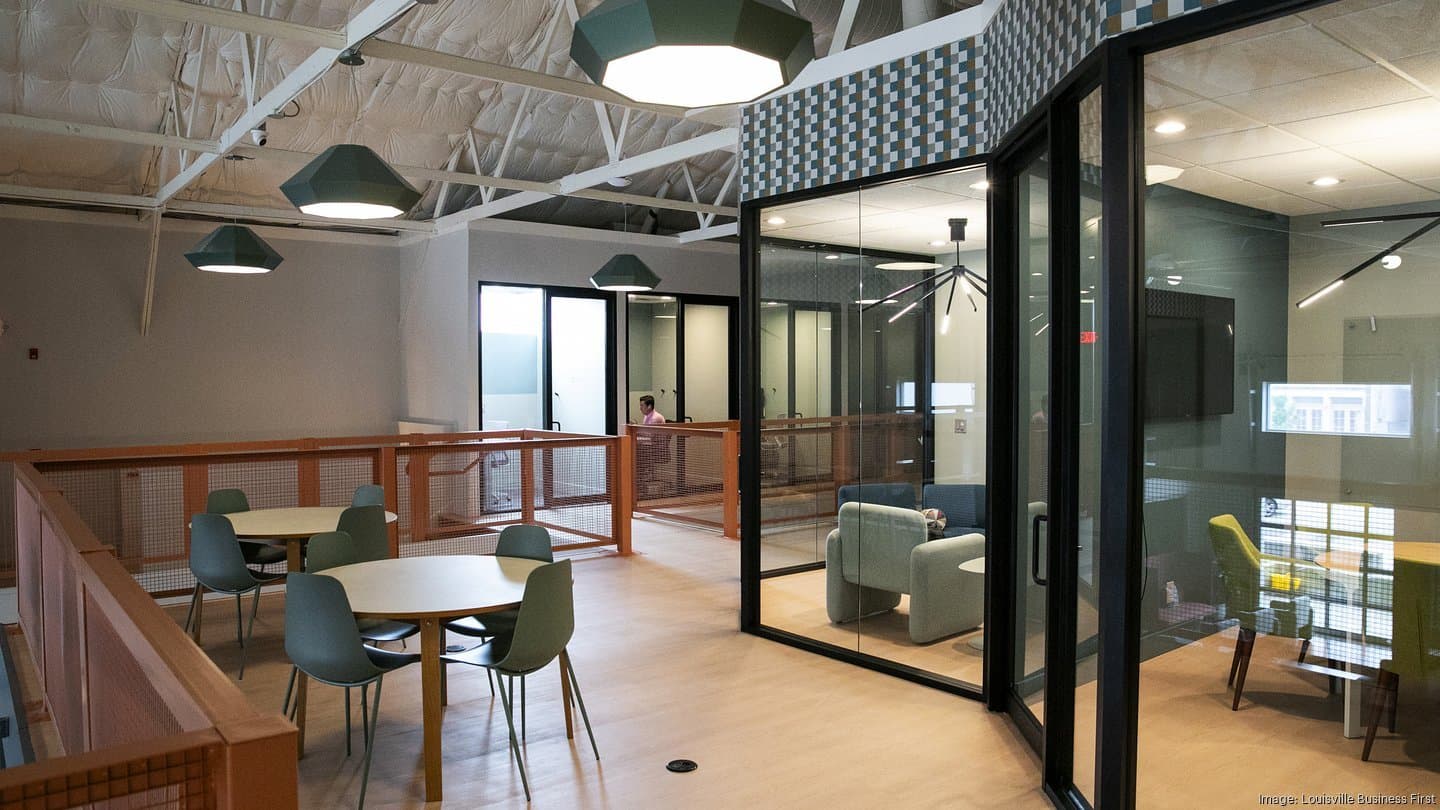 Glass meeting room at Story Louisville